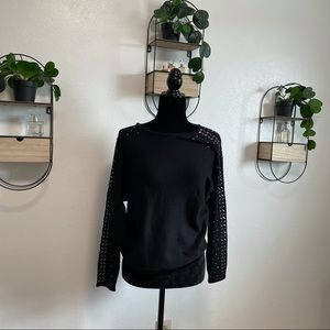 Black studded sweater